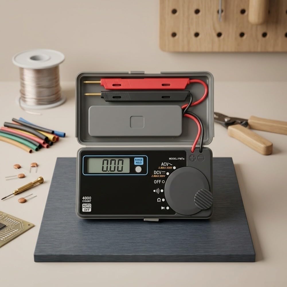 Digitales Multimeter PM7a Automatisch 4000 Counts Taschenformat