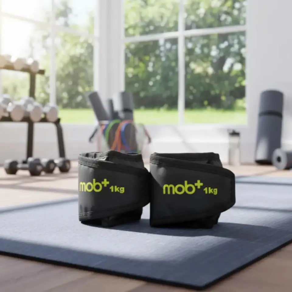 Par Caneleira Tornozeleira Mob+ Fitness Peso 1 Kg