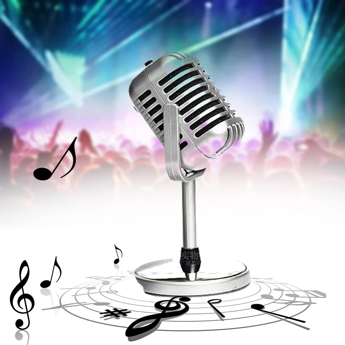 Amazon.co.jp: マイク、ビンテージスタイルのマイクスタジオ有線