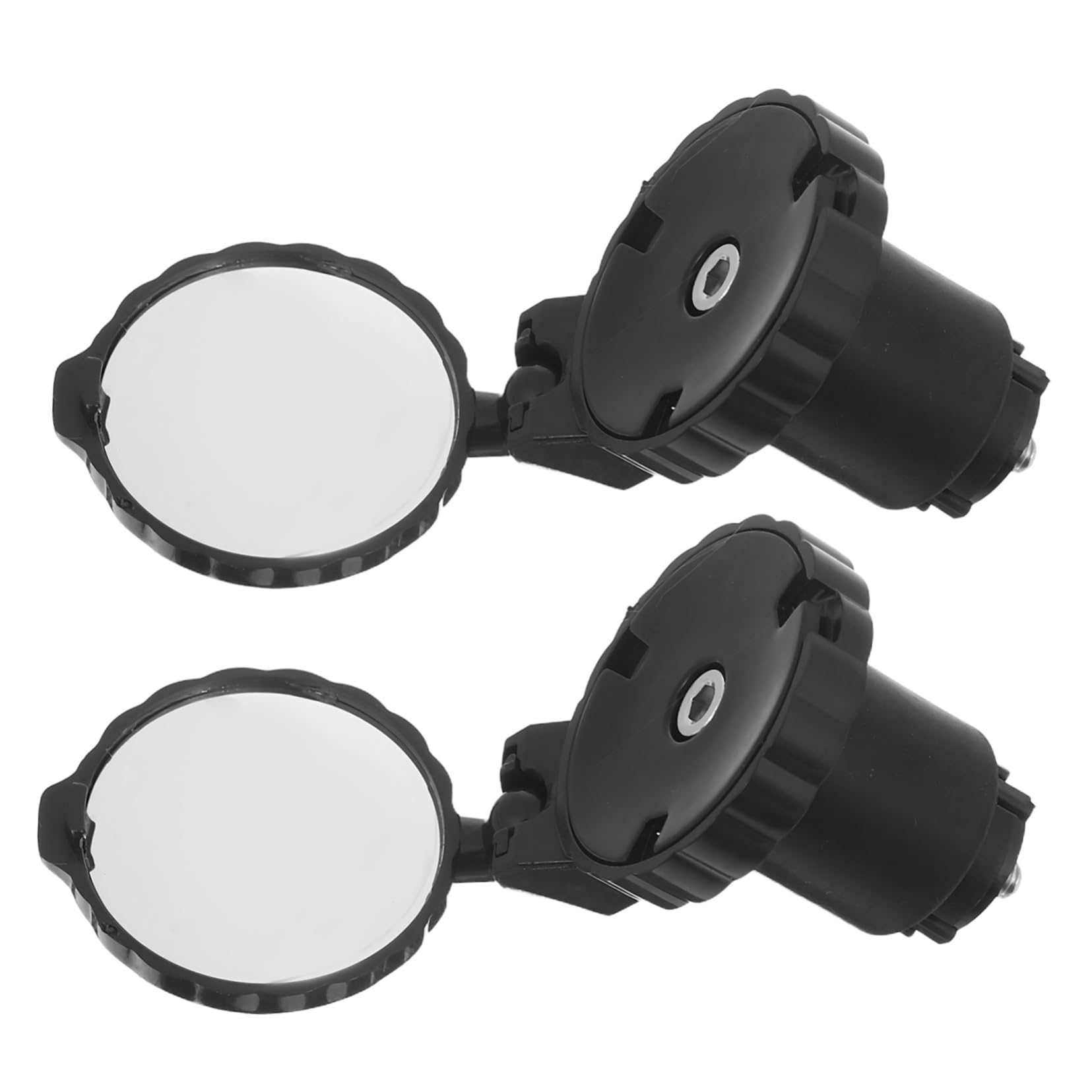 ifundom 1 Pair Convex Bike Handlebar Mirrors for Road Cycling Easy Tool Installation Shockproof Design Wide Angle Rearview for Enhanced Safety and Visibility