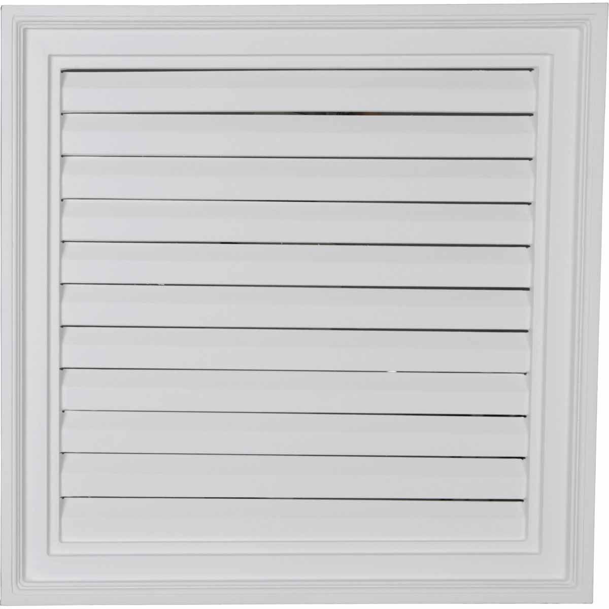 Ekena Millwork 24"W x 24"H x 1 1/4"P, Vertical Gable Vent Louver, Functional