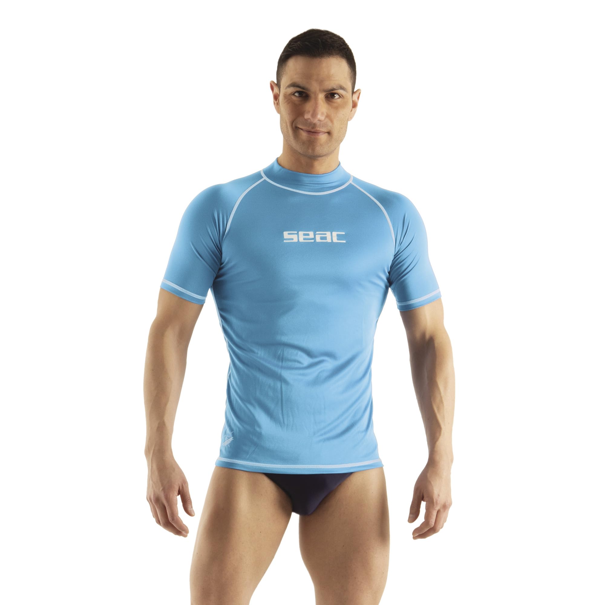 SEAC T-Sun Short Man, Rash Guard zum Schwimmen, Surfen, Tauchen, UV-Schutz