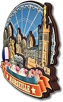 Vista 3 de Imán de nevera de Marsella Francia Colección de Madera 3D Madera Hecho a Mano Viajes Ciudad Recuerdos Refrigerador Imán Decoración del Hogar Regalo