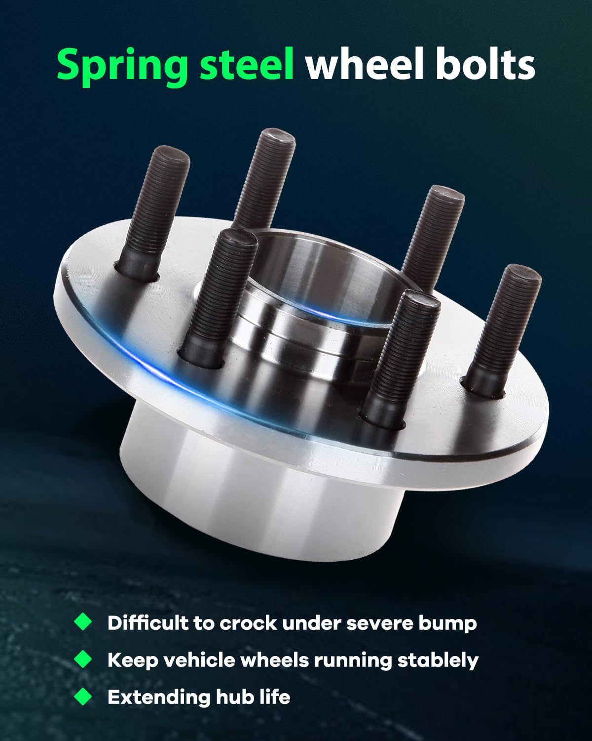 SCITOO 1 x Front Wheel Bearing and Hub Assembly 1997-2004 For Dodge Dakota,1999-2003 For Dodge For Durango,Without ABS 6-Lug 515032