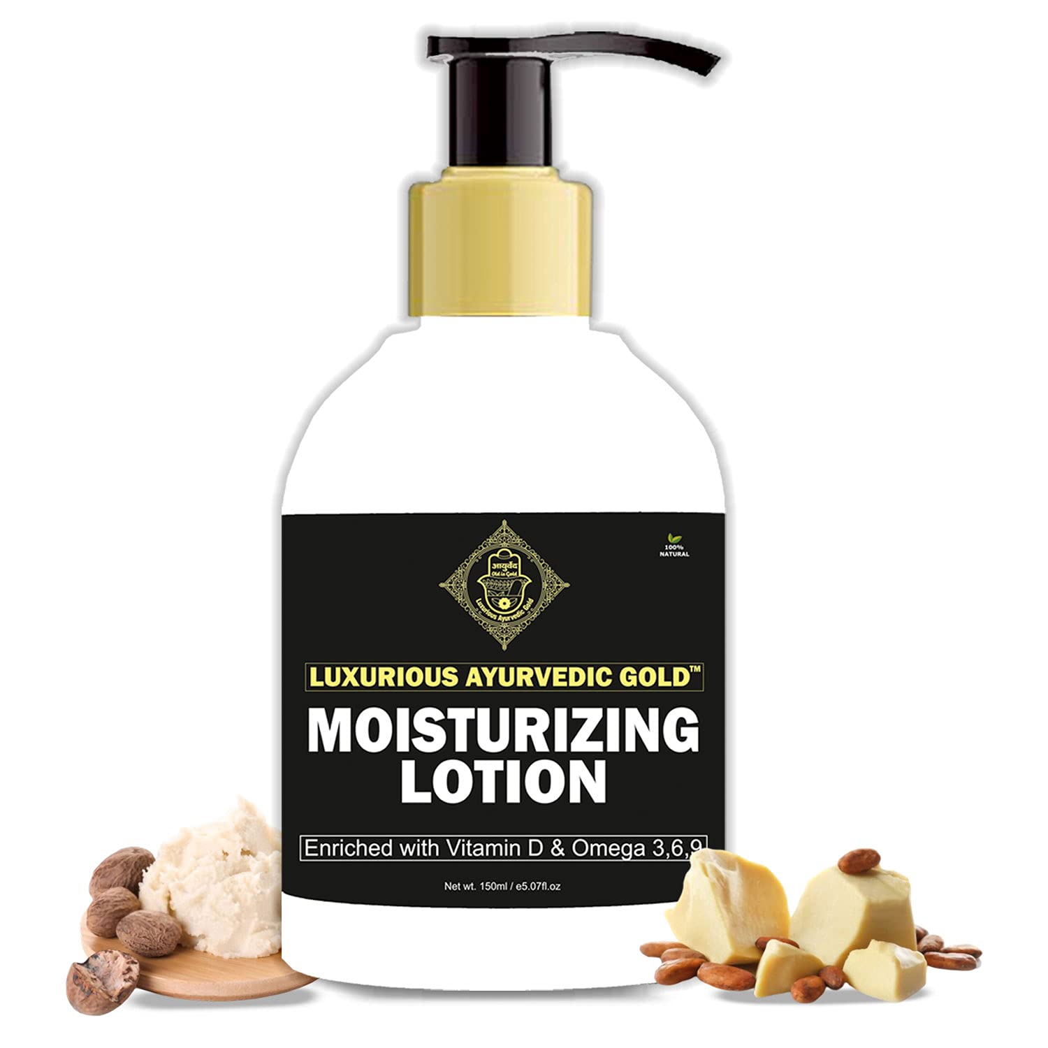 Buy Luxurious Ayurvedic Gold Moisturizing Lotion For All Skin Type With