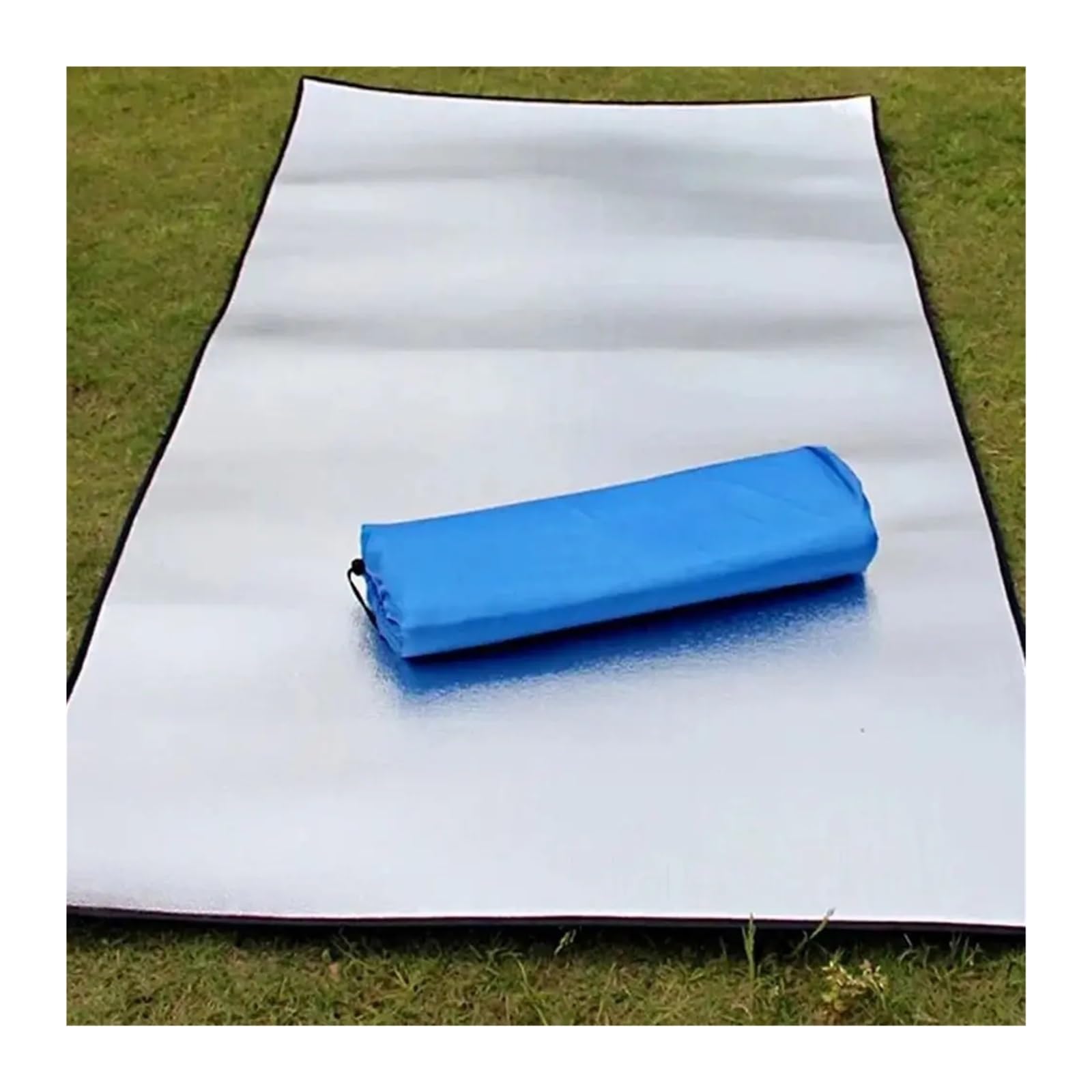 Telo Picnic Tappetino da campeggio in schiuma, coperta in alluminio, materassino in schiuma, materassino termico for Tende da esterno, impronta riflettente del calore(200x200cm)