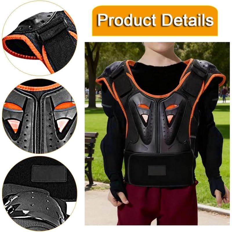 Traje de armadura para moto, rodilleras, protectores de pecho, columna vertebral, equipo de protección para montar en bicicleta