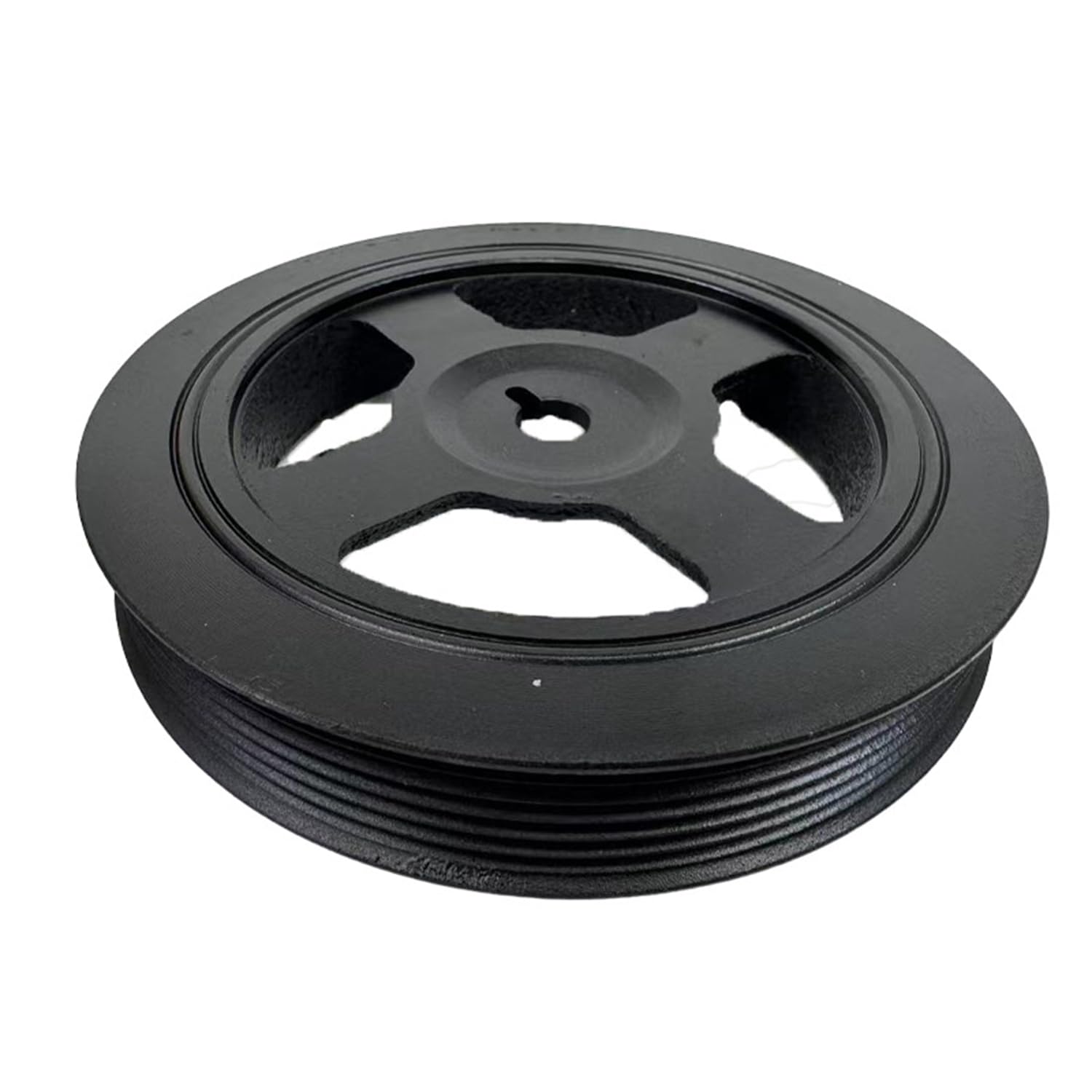 Crankshaft Damper Pulley for Kia for Hyundai 1.6L 2010-2020, Direct Replacement Harmonic Balancer Black Metal, Replaces 231242B020 23124-2B010 23124-2B000
