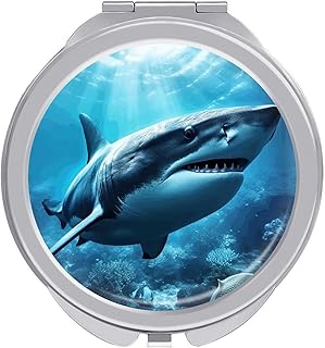 Fish in The Travel Makeup Mirror Portable Com...