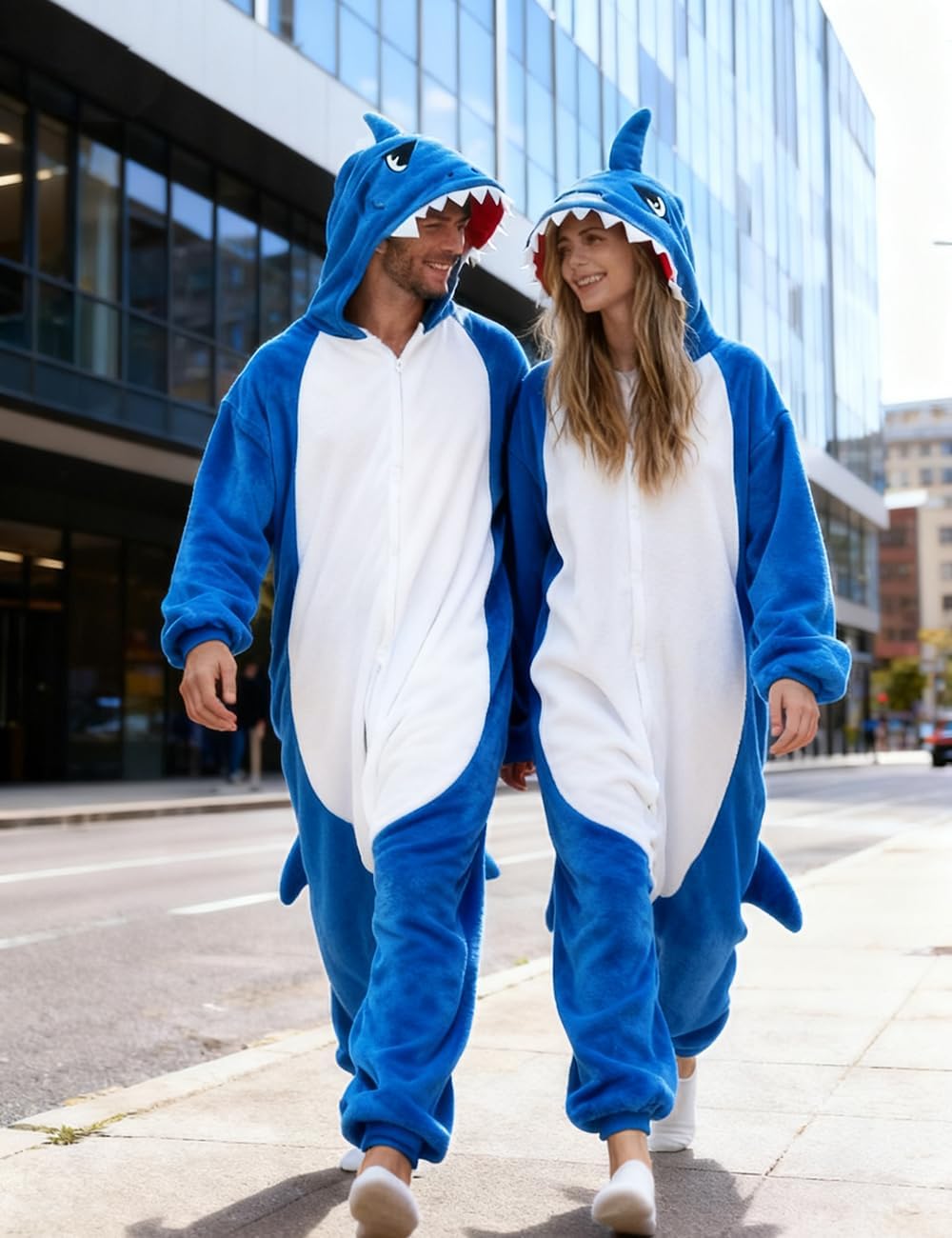 vavalad Shark Onesie Adult Shark Halloween Costumes Cosplay