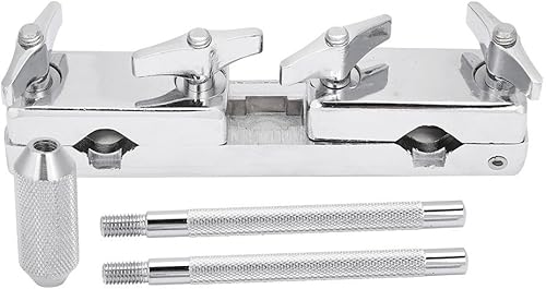 Juego de abrazaderas de tambor, soporte de abrazadera de conexión, barra de percusión y clip de conexión, soporte de soporte para platillos