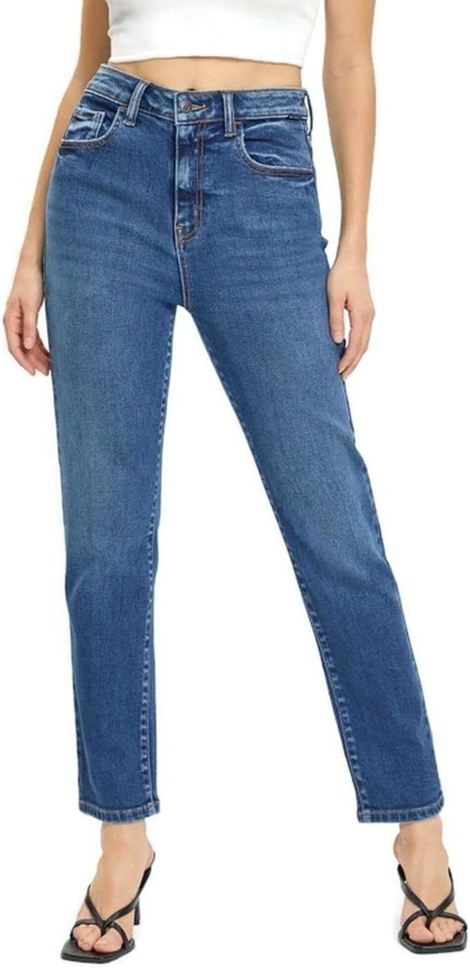 Cello Jeans Women's Classic High Rise Slim Straight Jeans
