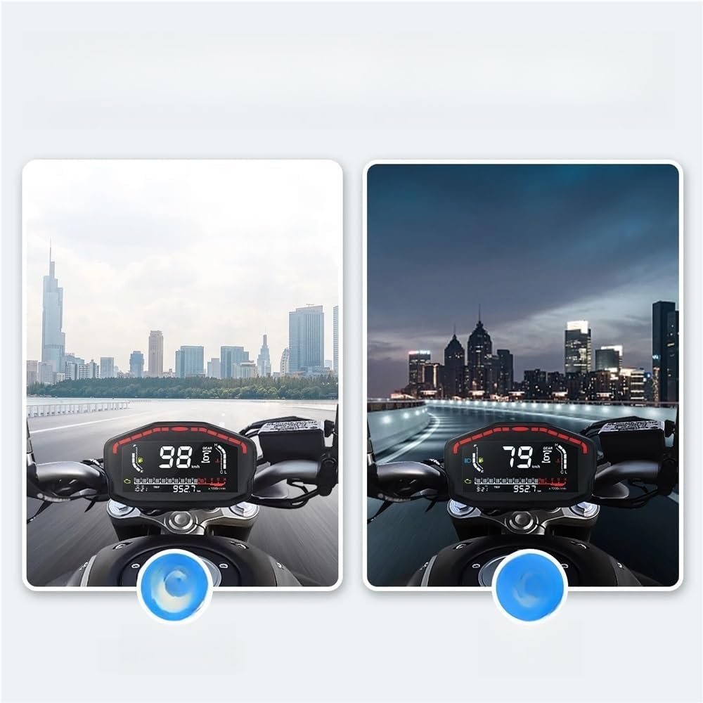 Odometer Speedometer Universal Speedometer Odometer Speedometer Motorcycle Digital Dash Panel For 2/4 Cylinder