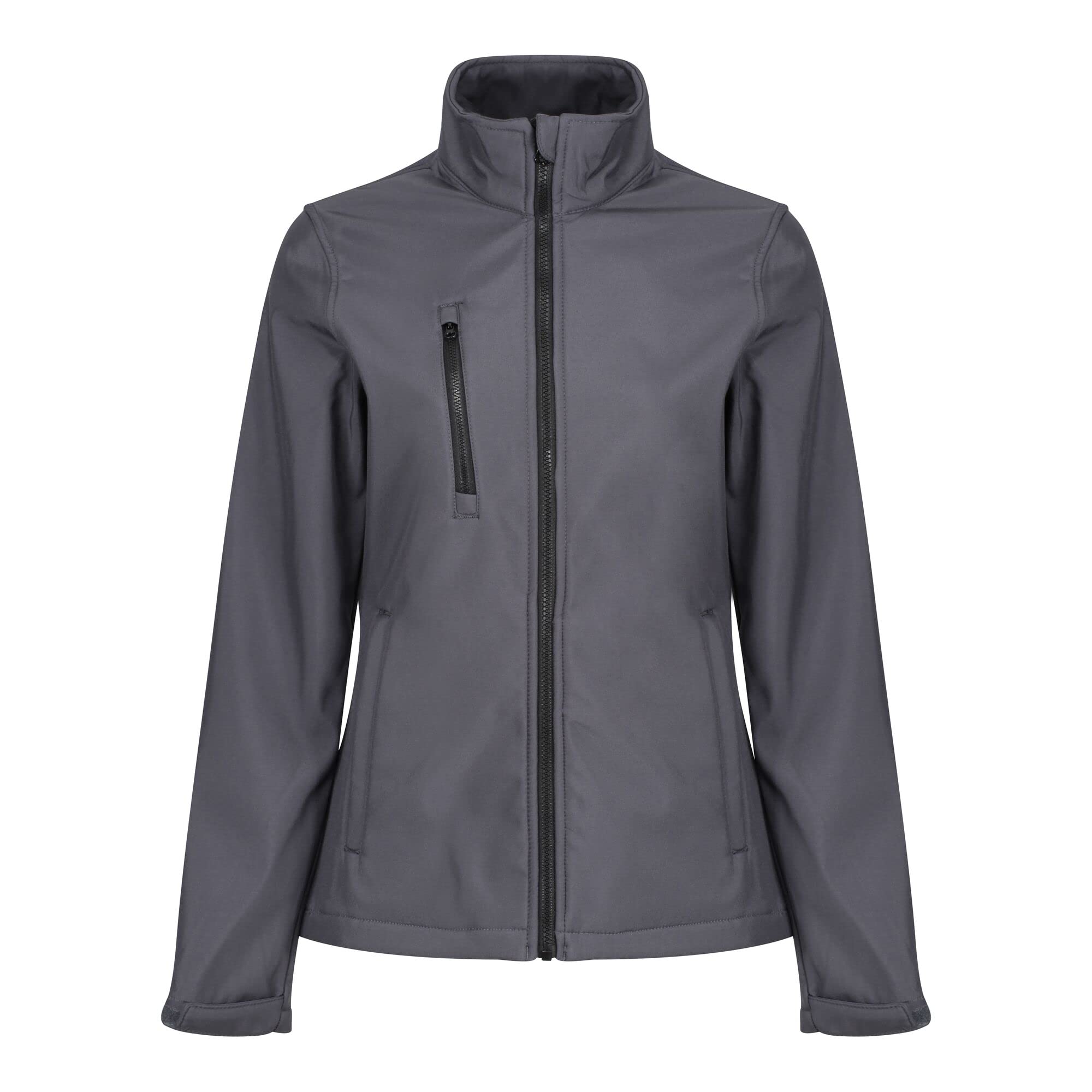 Regatta Professional Womens Ablaze 3-layer Printable Softshell Jacket, Seal Grey(black), 16 EU