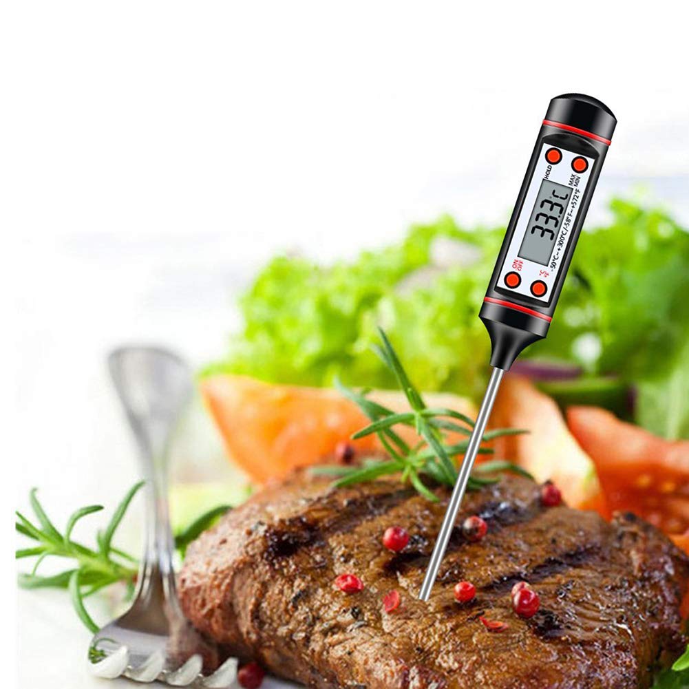 Cuisson numérique Thermomètre LCD de la marque PRECORN thermomètre à sonde cuisine thermomètre (utilisé pour la viande, friture, la cuisson, la bière, le vin, etc