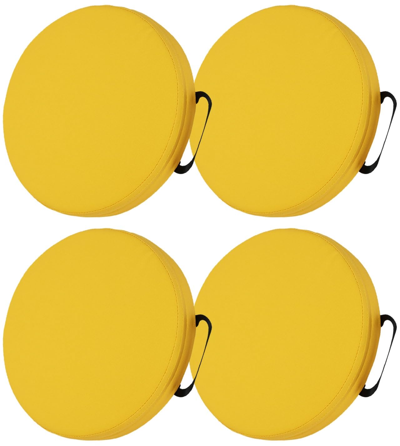 uyeoco Jardin Rond Galette de Chaise/Siège Confortables, 35cm/40cm/45cm Coussin de Sol,Cuir PU Souple, pour Intérieur et Extérieur(13#,4PCS_35X5CM)