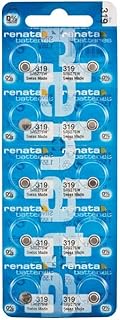 RENATA 319 Non-rechargeable Battery, Watch, Single Cell, Silver Oxide, 21 mAh, 1.55 V, SR64, Flat Top (1 piece)