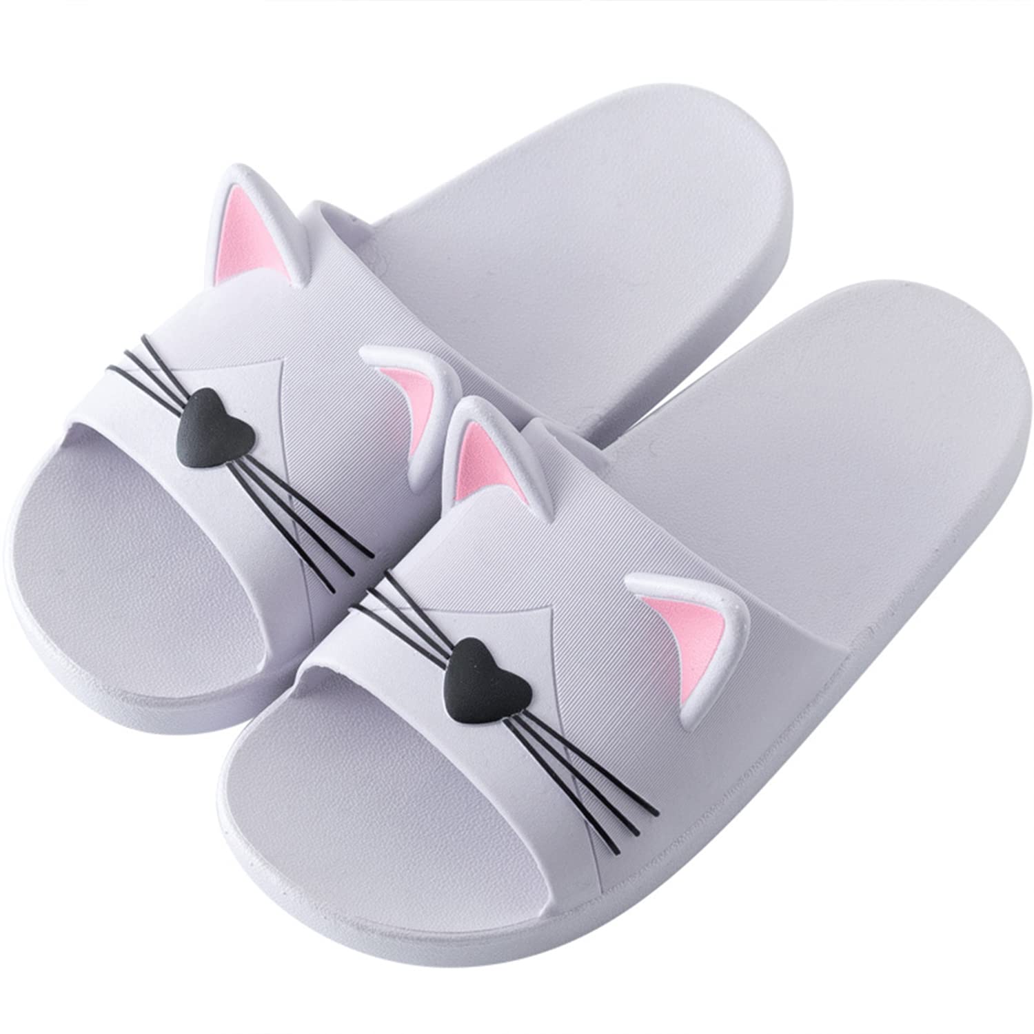 AioTioWomen's Slippers, Indoor Non Slip Slippers, Cat Shaped Cute Cartoon Slippers