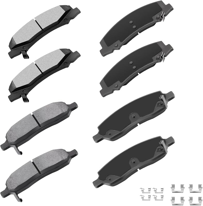 Kit de pastilhas de freio dianteiras cerâmicas cciyu D1159 D1172 para Buick Lucerne e Cadillac DTS – 8 unidades