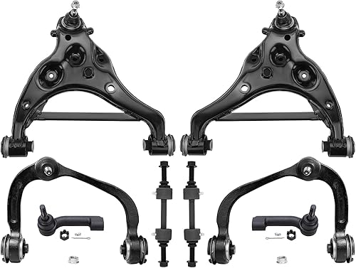 Miniatura 81 de Detroit Axle - Kit de suspensión delantera de 8 piezas para Toyota Sienna 2004-2010, brazos de control inferiores con rótulas interiores exteriores