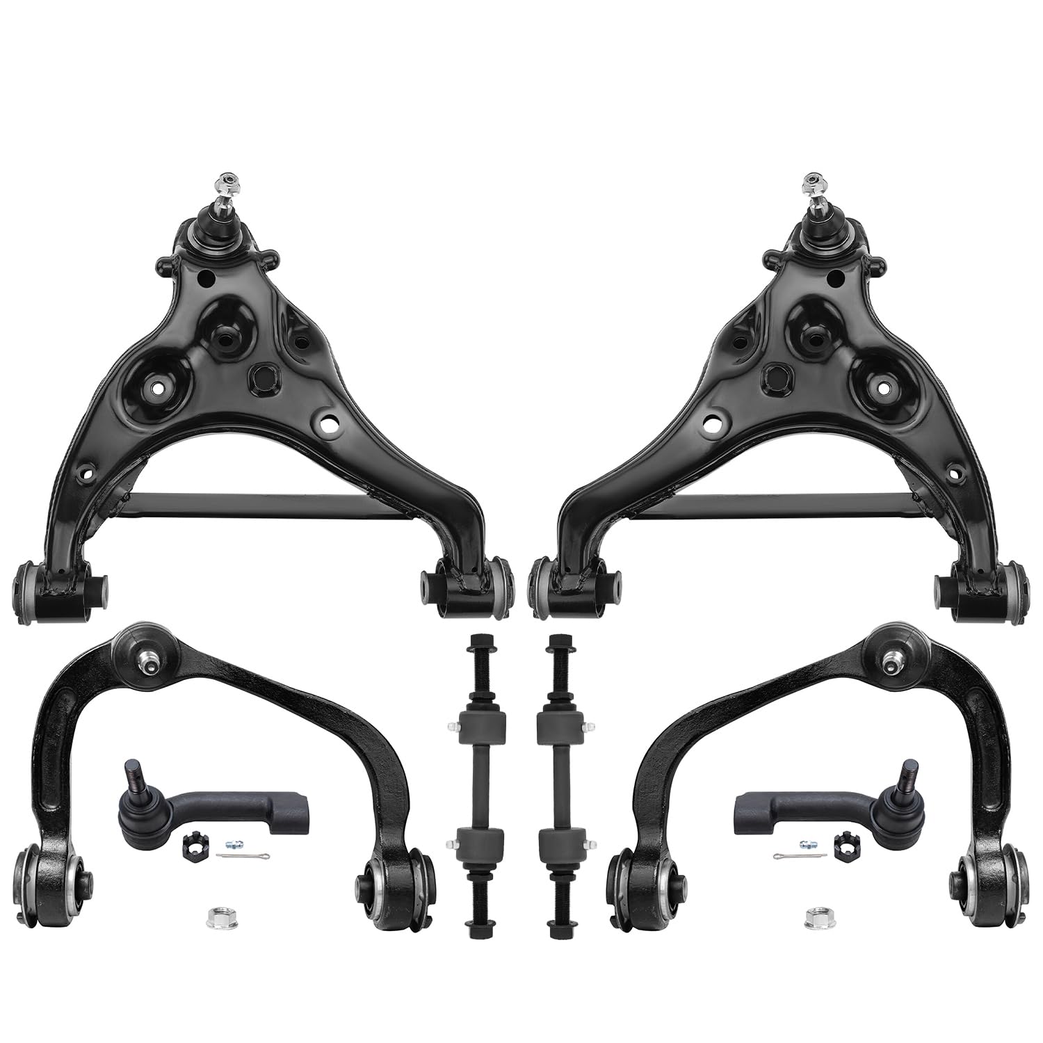 Detroit Axle - 8pc Front Control Arms Kit for 2018-2021 Lincoln Navigator