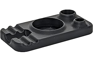 The Prime Dab Station For Your Dabbing Needs! DabSmart® Dual Stand with Large Storage (Black)