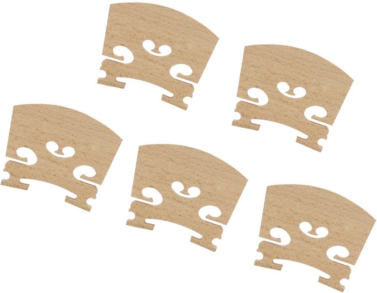 violin accessories Professional Violin Code 1/8 1/4 1/2 3/4 4/4 Violin Code Bridge Violin Accessories Excellent Quality Replacement Parts(4/4(5pack))