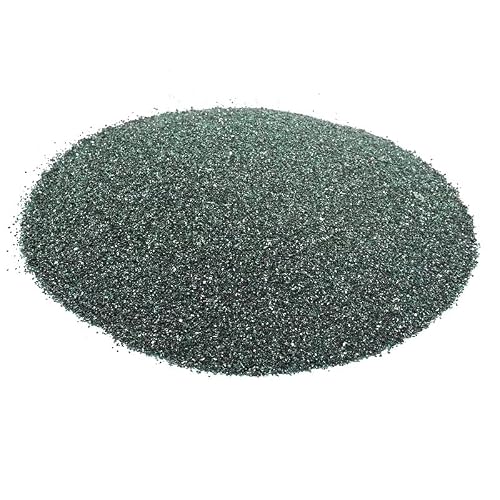 WODOFULHY 60 mesh 80 mesh -1200 mesh Green Silicon Carbide Grinding Powder Green Carbon Sand Grinding Sand Gold Steel Sand 500 Grams (1000mesh)