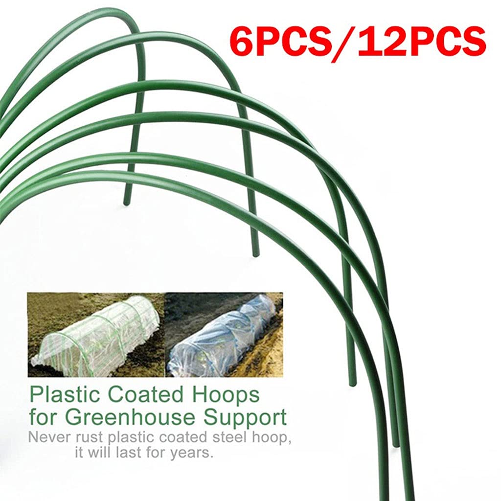 6 / 12pcs Gardening Gardening Piantatura Tunnel Hop Support Hops Hoops Plant Tool Tools, per Il Giardino Forniture per Serra Agricola (Size : 12PCS 3.2mm)