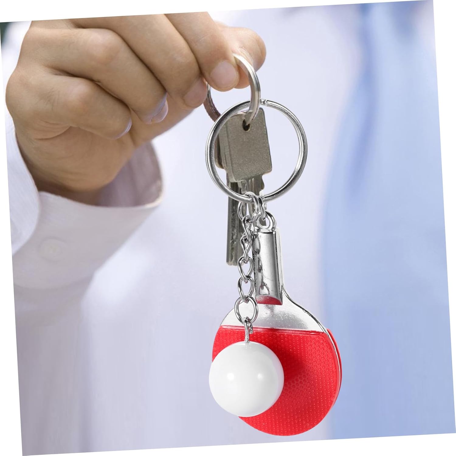 BESPORTBLE 18pcs Hanging Table Tennis Keychains Creative Pendants for Sports Unique Table Tennis Keepsakes Stylish Key Decor for Sports Enthusiasts