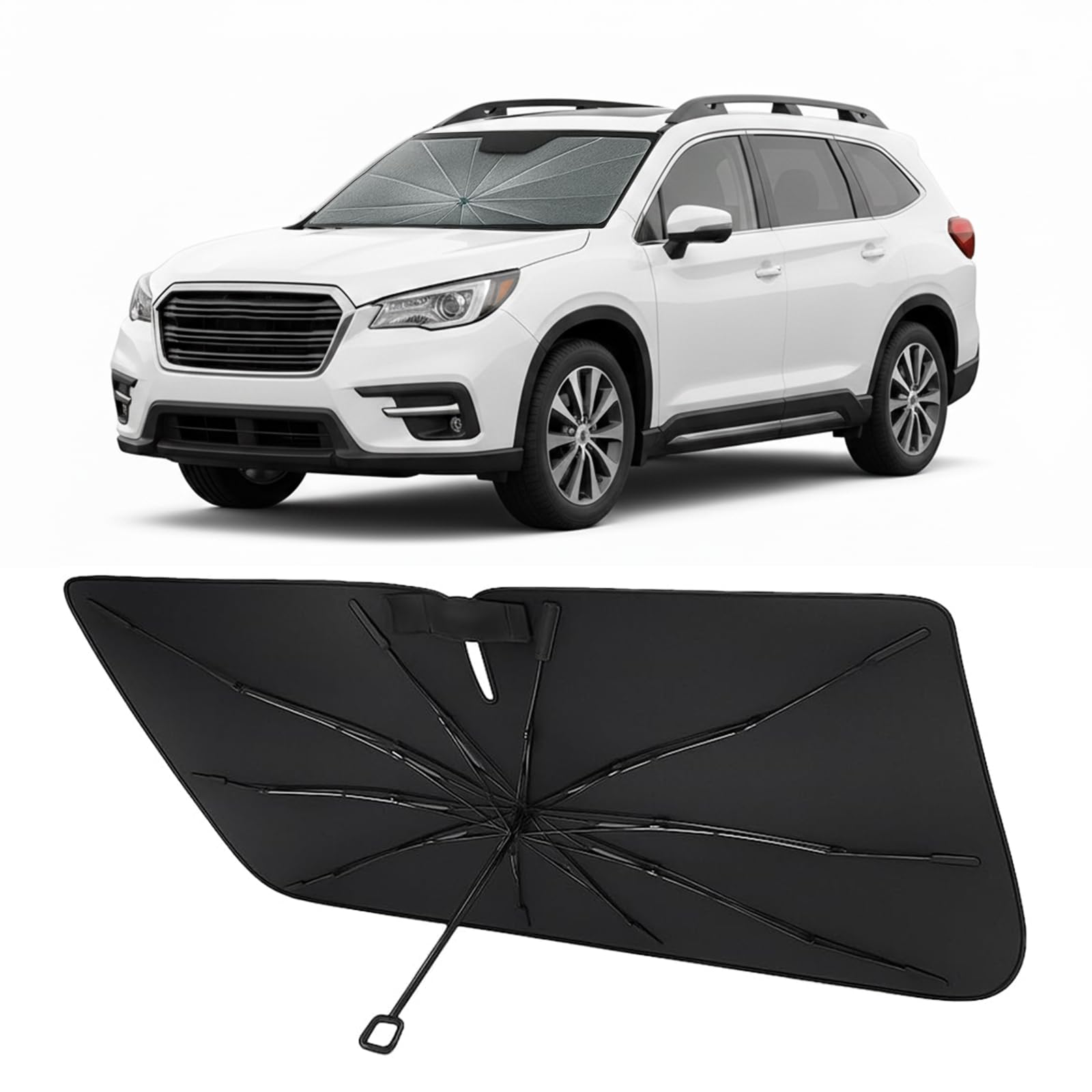 Proadsy Custom Fit 2019-2026 Subaru Ascent Windshield Sun Shade Umbrella