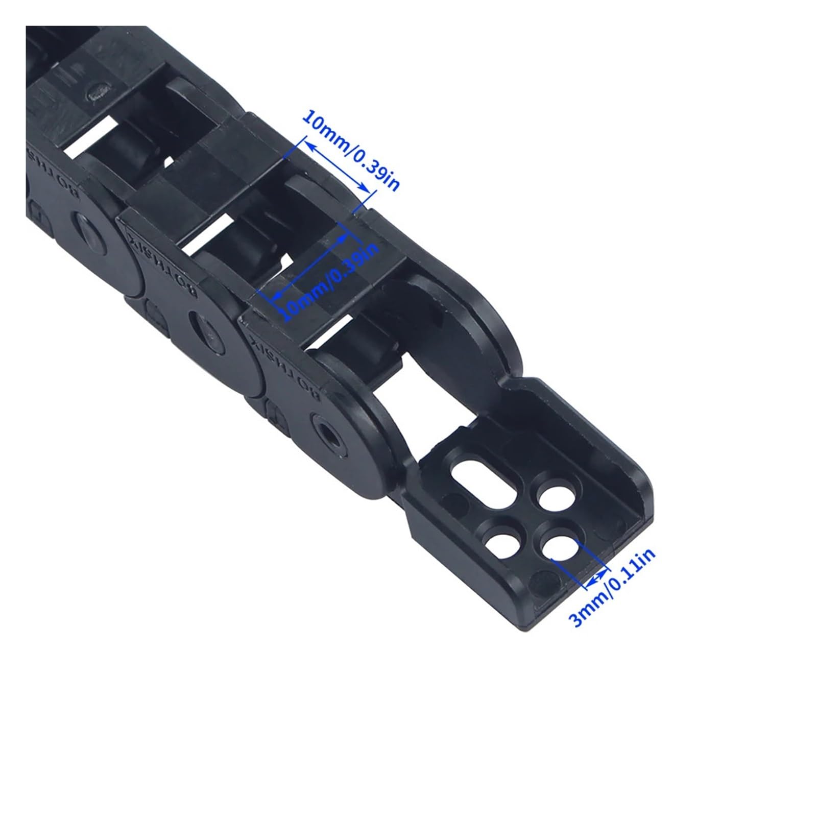 Catena portacavi da 1 m con catena portacavi aperta e ponte portacavi | Cable Chain
