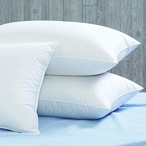 Miniatura 6 de Cuddledown Dreamstead - Almohada de dormir de alta calidad, plumón de ganso blanco europeo, 800 potencia de relleno, 300 hilos, carcasa de satén
