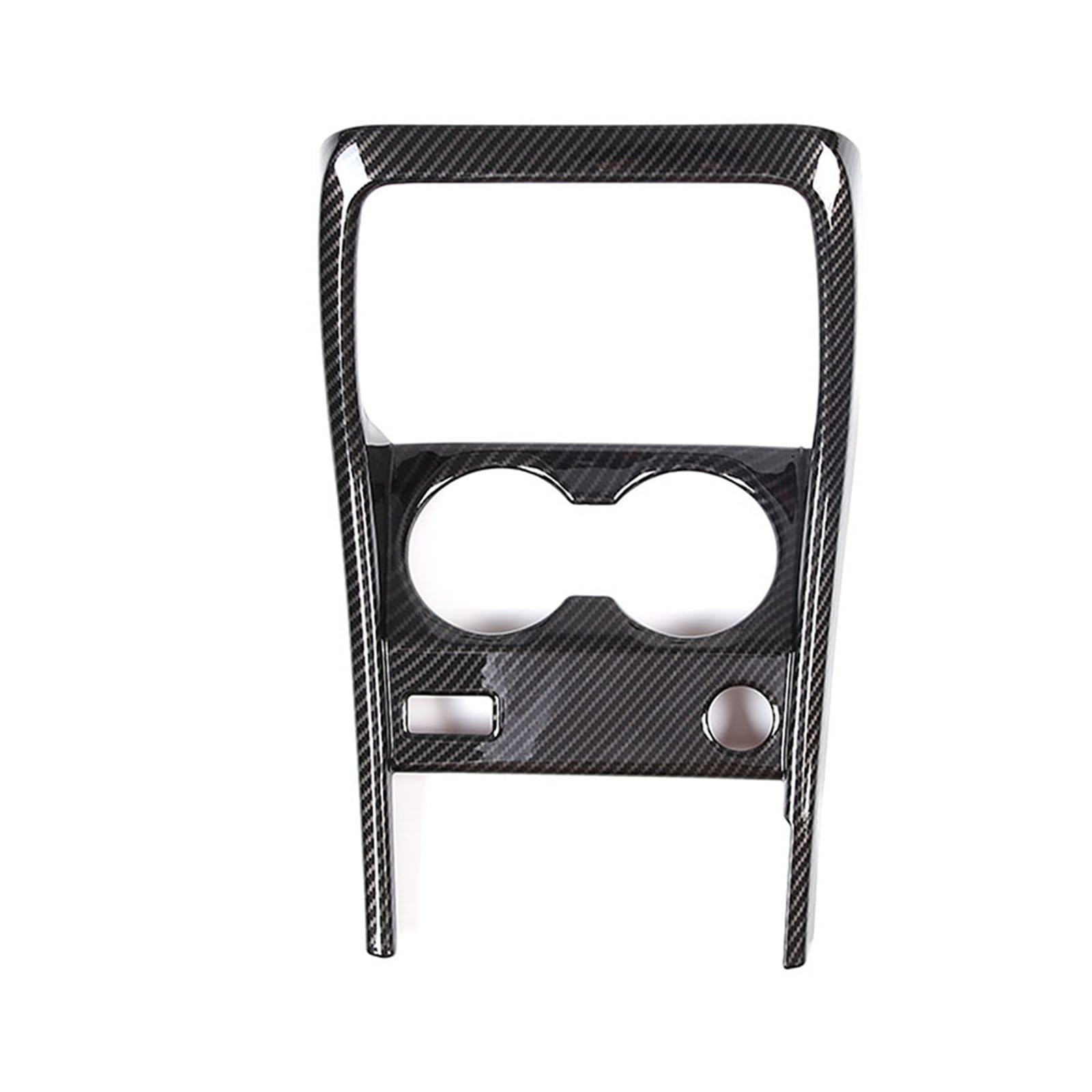 Wnętrze samochodu do BMW X1 U11 2023-2025 ABS konsola zmiany biegów przedni uchwyt na kubek na wodę panel rama wykończenia akcesoria samochodowe wykończenia naklejki akcesoria (włókno węglowe A)