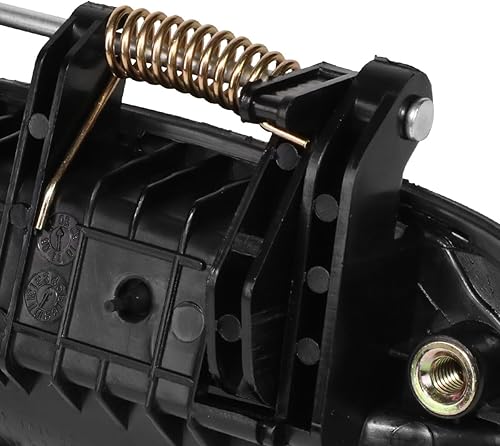 Miniatura 5 de PM PERFORMOTOR Tirador de la puerta trasera izquierda del lado del conductor compatible con Chevy Aveo Pontiac G3 04-10, negro texturizado