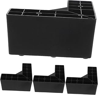 Gadpiparty 4pcs Plastic L Shaped Furniture Legs Sofa Couch Replacement Legs Height Bed Risers Heavy Duty Support Feet for Modern Furniture