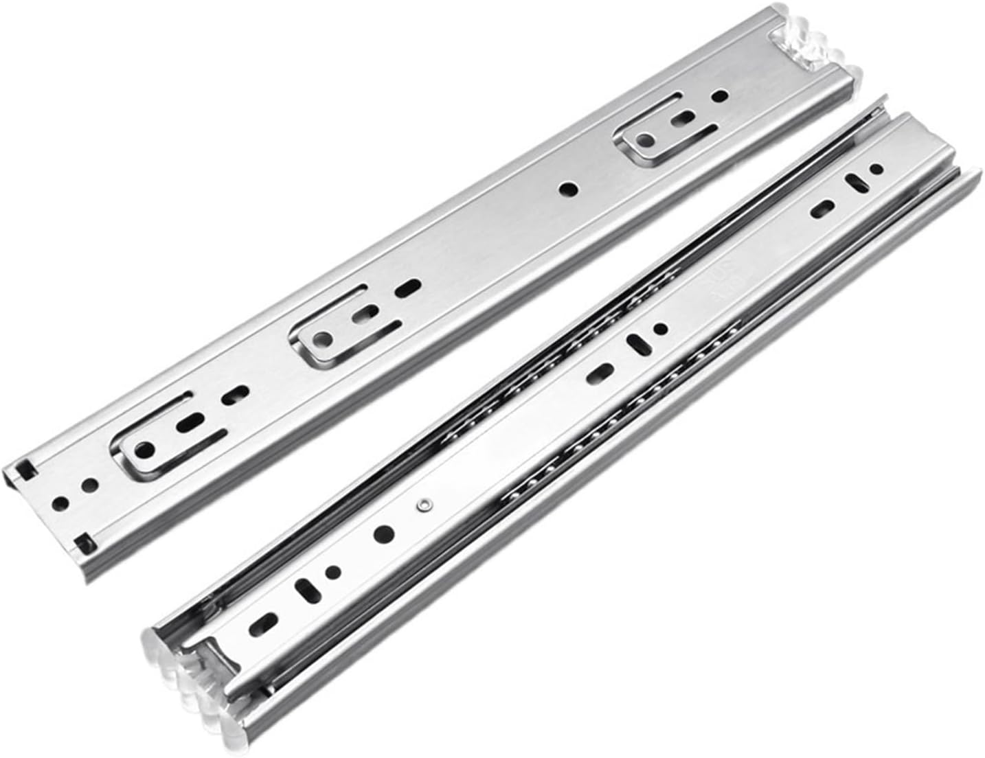 Stainless Steel Drawer Slides Soft Close Drawer Track Three-Section Drawer Rails Cabinet Roller Furniture Hardware(Normal 12inch 30cm)
