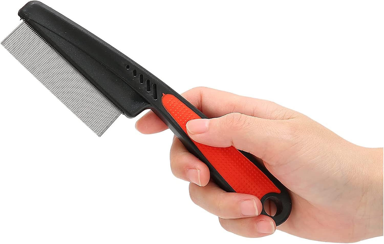 Upgraded Rubber Handle Dog Hair Comb, Flea Comb, Long and Short Teeth Comb for Dogs & Cats, Cat Grooming Supplies, Dog Accessories 1 Piece (Color May Vary) (B0CYWM2KT5) Amazon Price History, Amazon Price Tracker