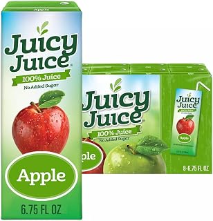Juicy Juice Apple Juice Single Serve Slim, 54 Fluid Ounce, 8 Per Pack - 4 Packs Per Case