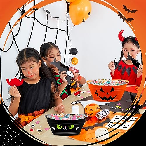 Mifoci FLO-MIFOCI-155 6 Set Halloween Candy Bowl Diy Halloween Black Cat Candy Treat Punch Bowl Jack O Lantern Pumpkin Bowl Plastic Trick Or Treat Candy Bowls Holders Plastic Serving Bowl thumb #6