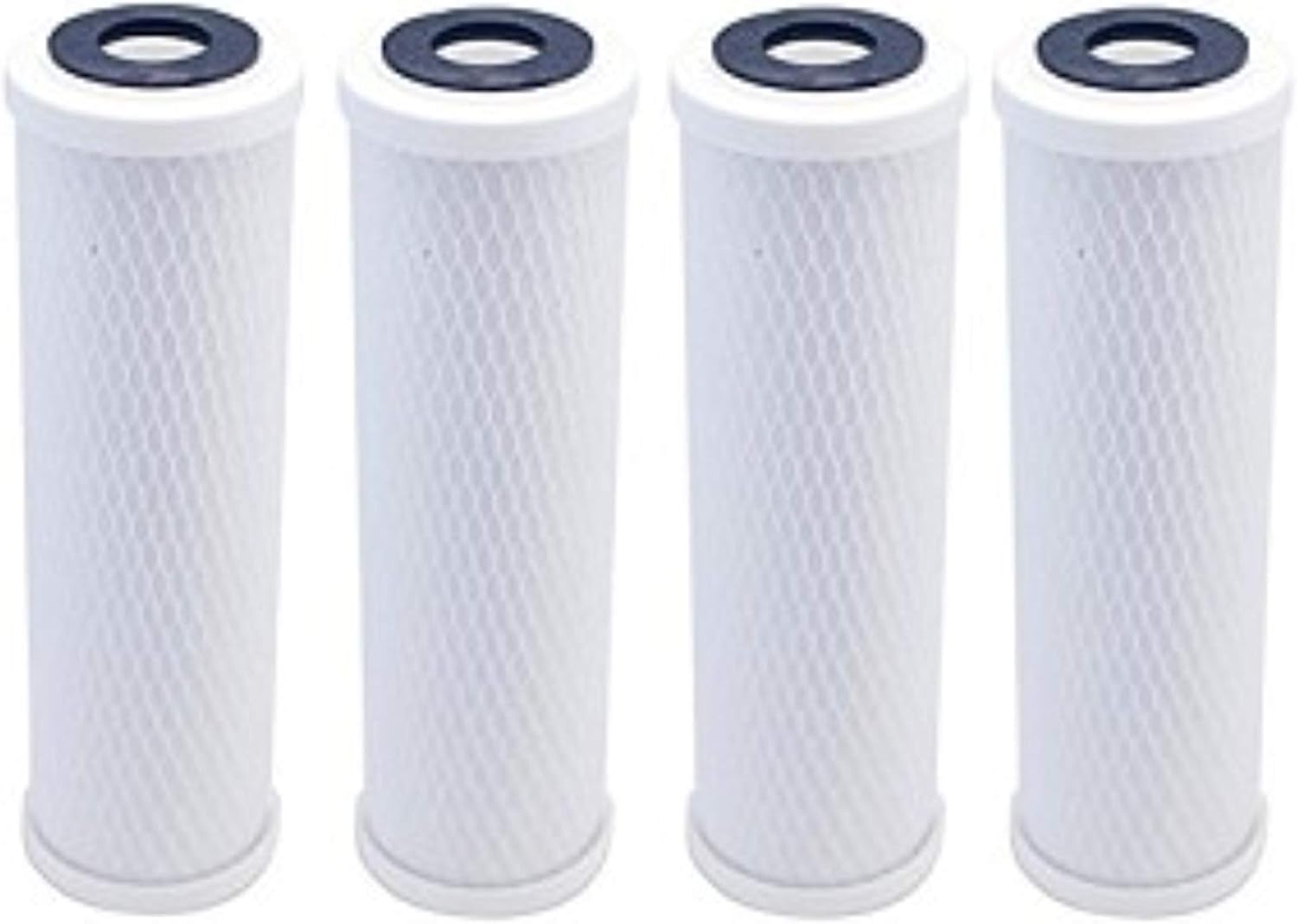 CFS – 4 Pack Activated Carbon Block Water Filter Cartridges Compatible with CBF3 Models – Removes Bad Taste and odor – Whole House Replacement Filter Cartridge – Universal 10 Cartridge – White