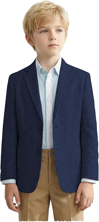 Blazer for Boys Slim Fit Lightweight Suit Jacket for Toddler Boys Suit Sport Coat Teen Boys Homecoming Suits with Pockets
