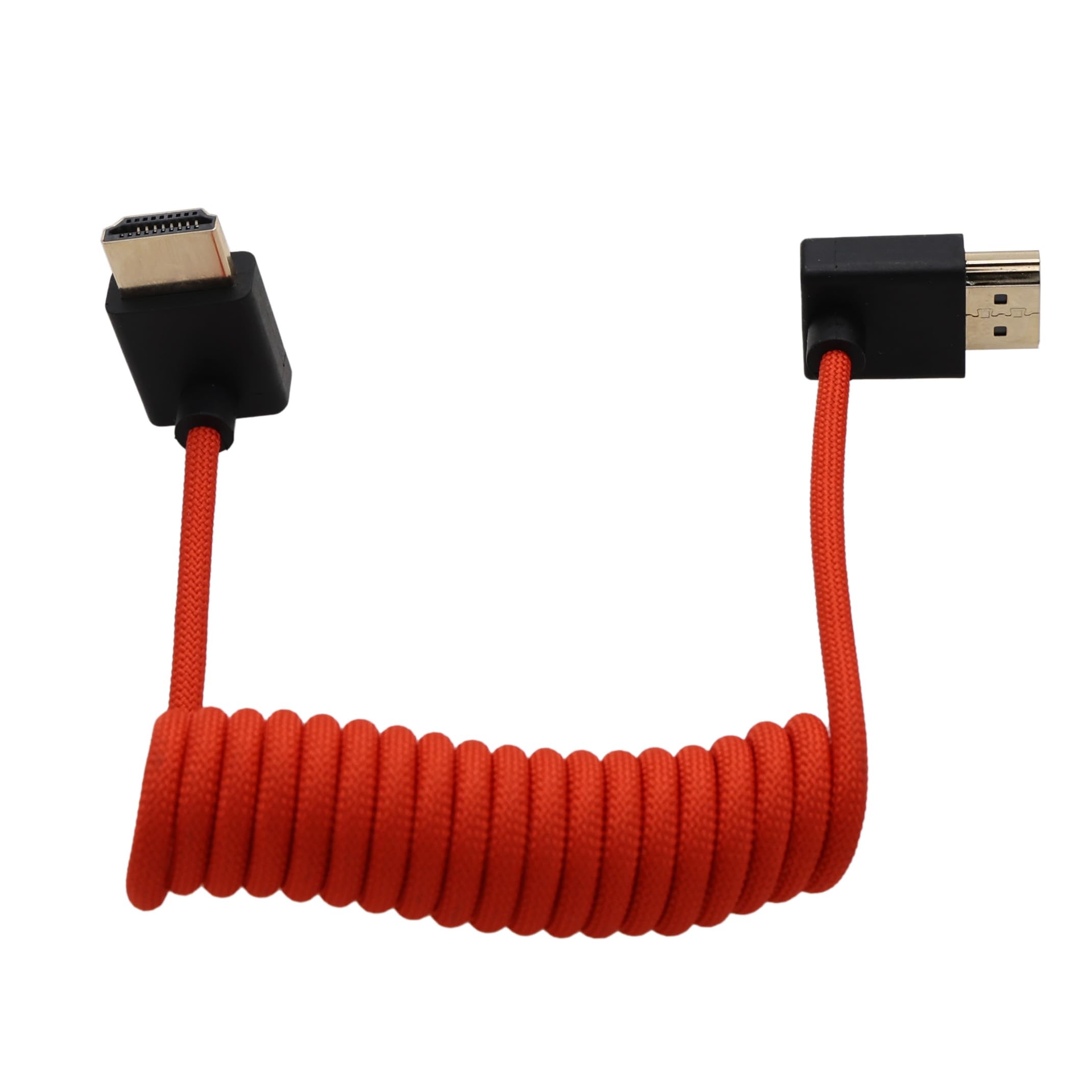 HangTon Cavo HDMI ad alta velocità per ATOMOS Ninja V Shinobi, Sony FX9 FX30 Canon Lumix Nikon Blackmagic TV, computer portatile, proiettore, PS5, Xbox, FEELWORLD, angolo verso l'alto, intrecciato
