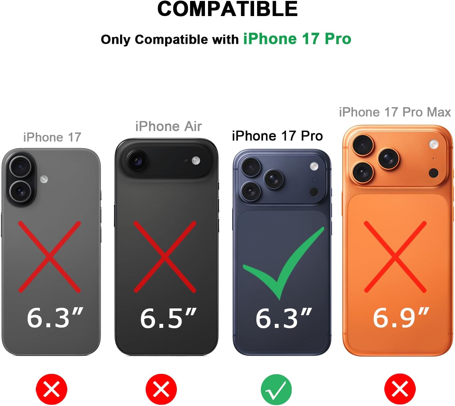 TENDLIN Compatible with iPhone 17 Pro Case Wood Grain with Carbon Fiber Texture Design Leather Hybrid Slim Case (Black) - Image 7