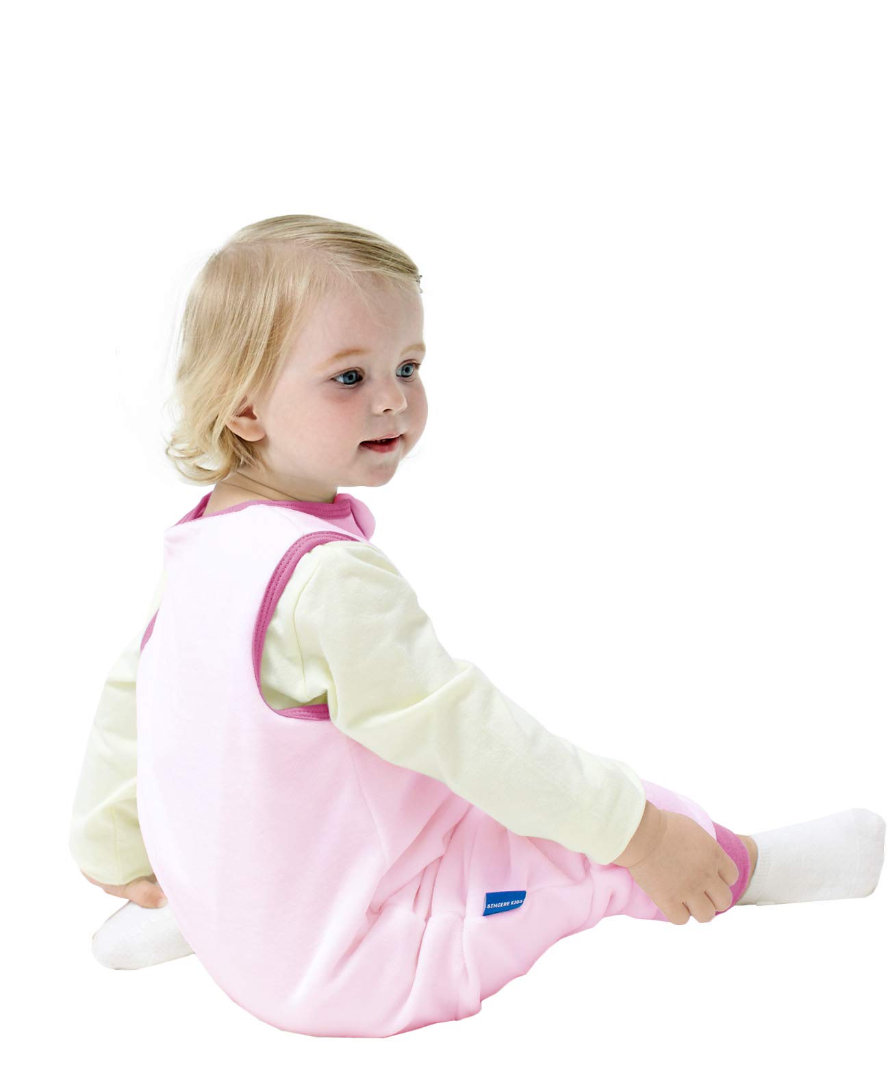 ililmmoe Bambino Unisex sacco nanna con piedini Sacchetto a pelo per ragazzi e ragazze pigiama del i cotone Indossabile Walking Sacco a pelo Coperta Tog1.5