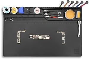 Htm-203 Black Silicone Work Mat Protects Work Area