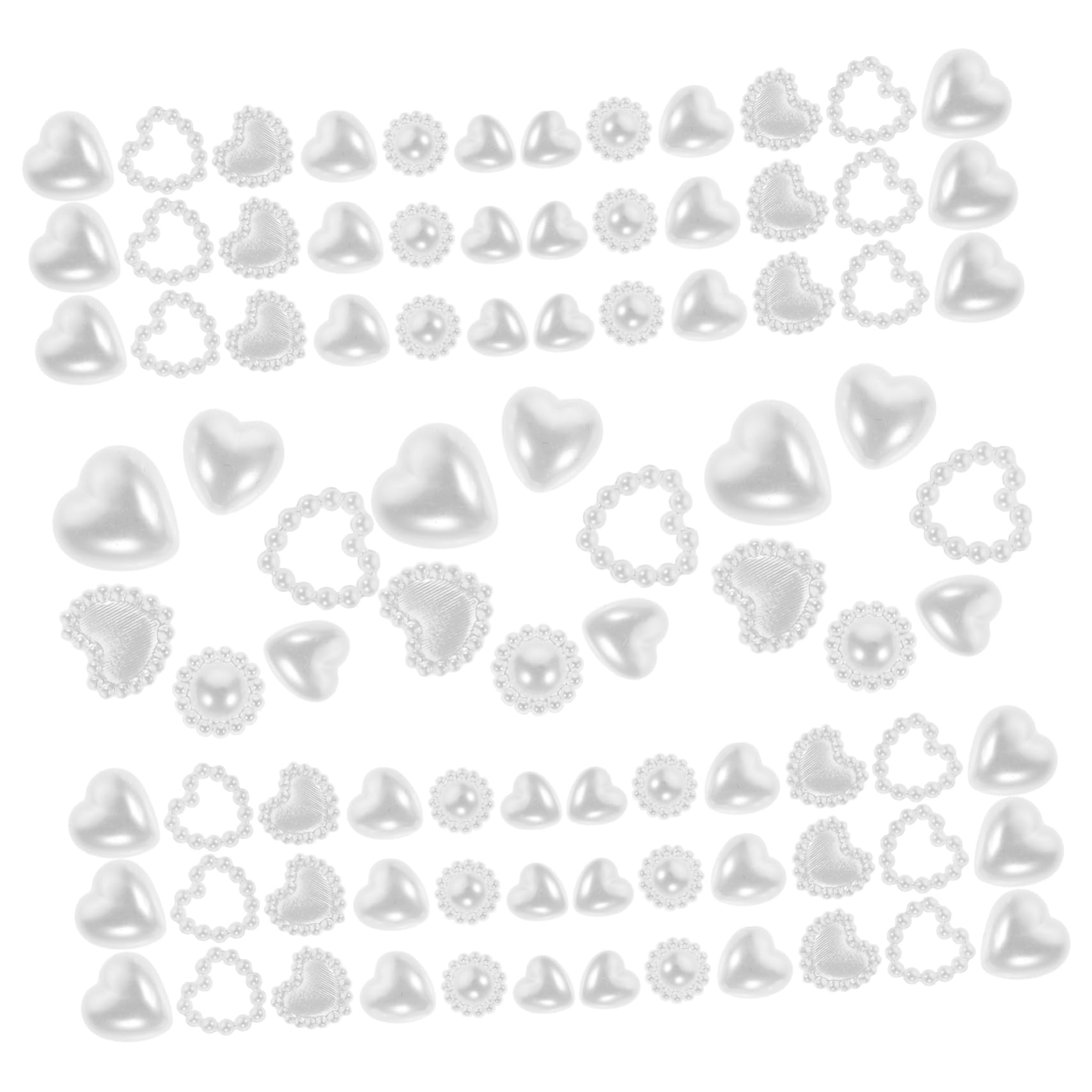5 Pezzi 1 Accessori Per Unghie Di Perle Arte Unghia Gioielli Per Manicure Ciondoli Per Unghie Da Donna Forniture Per Unghie Bianca Plastica