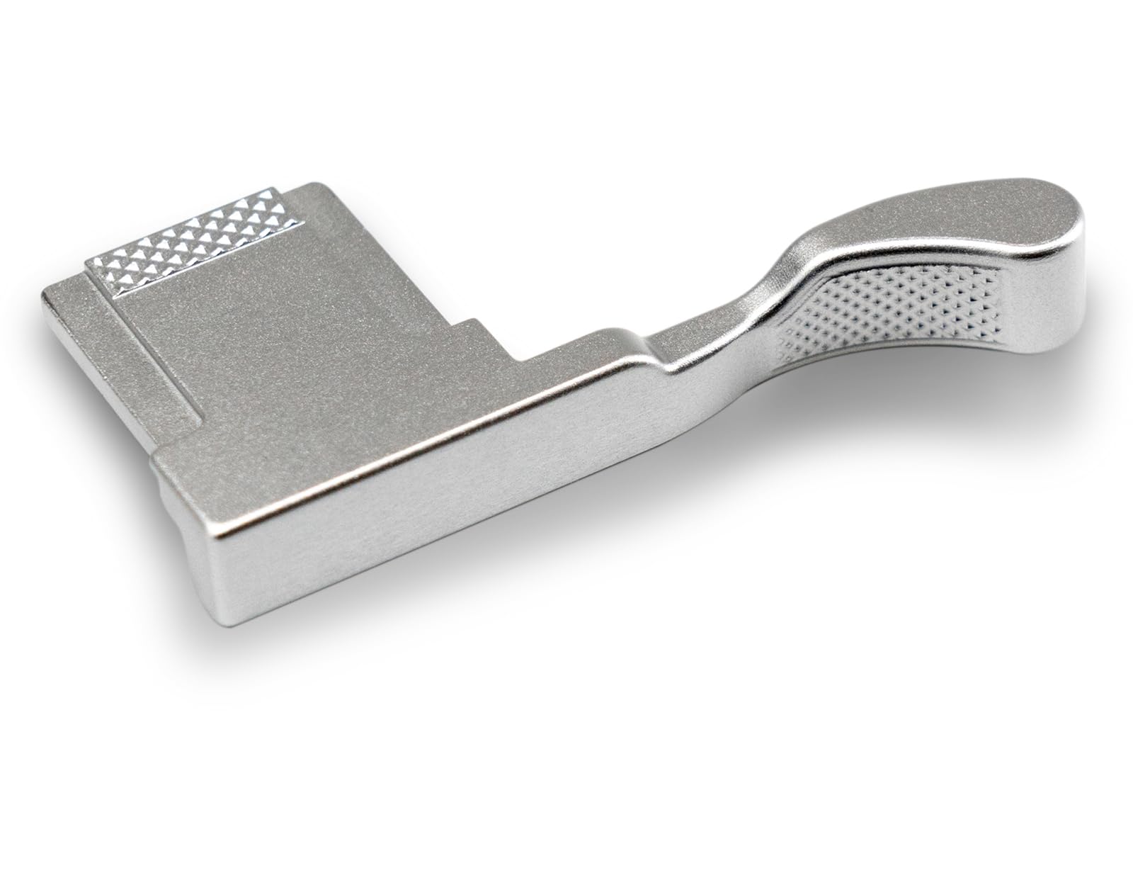 Iborrys Metal Thumb Up Grip for Fujifilm Fuji X100VI Camera, Hot Shoe Thumb Rest Support Grip ?Exclusive Vintage Anti-Slip Pattern, Enhance The camera's Grip Feel (Silver)