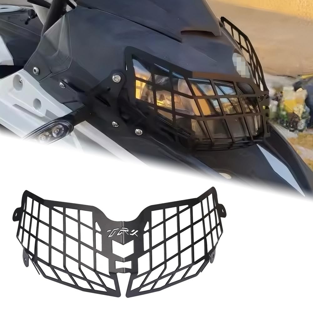 Generico Copertura di protezione per griglia del faro anteriore della moto TRK 502 X TRK502X TRK502 2022 2021 2020 2018 2019 2023