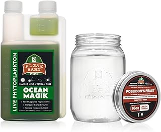 AlgaeBarn Live Copepods & Phytoplankton Combo Pack Tisbe & Tigriopus Pods + Live Phytoplankon (16oz)